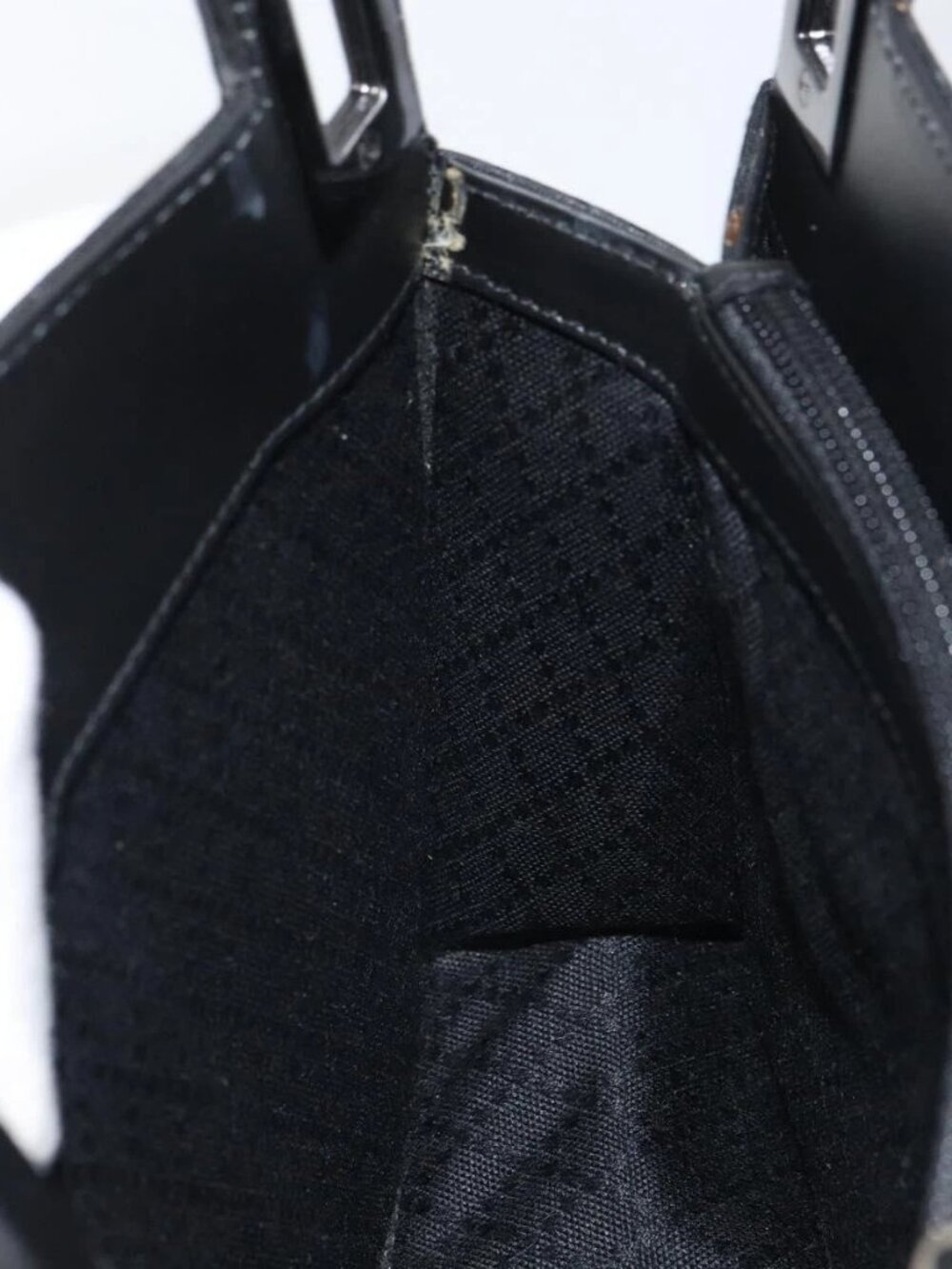 GUCCI GG Canvas Shoulder Bag Nylon Black Silver 001 3068 Auth ep12737 - Picture 10 of 16